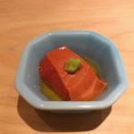 すし岩瀬 - 帆立貝の卵巣