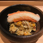 すし岩瀬 - 黄金蟹の海胆蟹ご飯