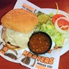 HOOTERS - 料理写真:Mushroom Swiss Burger $10.99