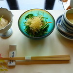 梅の花 - 【小鉢・豆腐サラダ・茶碗蒸し】
