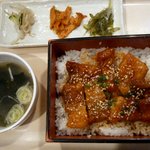 上野　韓国料理　兄夫石焼屋 - (ﾗﾝﾁ)サムギョプサル丼 ￥500