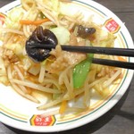 餃子の王将 - 肉野菜炒め・アップ