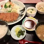 瀬戸大橋温泉 やま幸 - ロースカツ定食