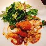 ビストロ　アギャット - 豚足とアキレス腱のコロッケ(食べ掛け)