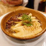 ホタルイカと竹のこアヒージョ