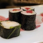 鮨 井上 - 広島菜巻と鉄火巻