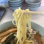 上州ラーメン - 麺のアップ