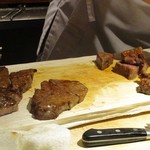 もと井 - 美味しく焼き上げられた 三州牛（知多産）。　　　　　2019.06.01