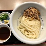 おうどん 瀬戸晴れ - 肉ぶっかけうどん冷1.5玉