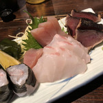 郷家 - 刺身3点盛り