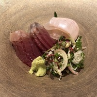 天麩羅くろさわ - ケンケン鰹、天然ヒラメ