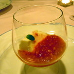 どうろくじん - 苺のスープとパンナコッタ