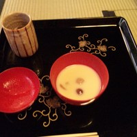 瓢亭 本店 - 蓮根団子の白味噌椀　
