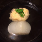 銀座 しのはら - 伊勢海老のひろうす、小蕪