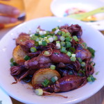 バカイゥン - ホタルイカと新じゃやのアンチョビバターソテー