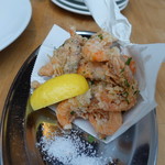 バカイゥン - 小海老のフリット　アボカドとアンチョビマヨネーズ和え