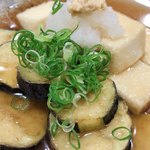 前田庭 - 茄子と豆腐の揚げ出し