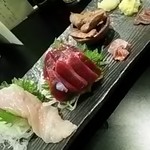 粋仙 - みやざき地頭鶏・刺身五点盛