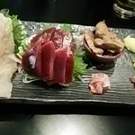 粋仙 - みやざき地頭鶏・刺身五点盛