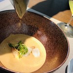 AMOUR - オマールのビスクが注がれた後(๑>◡<๑)