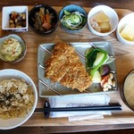 カフェ•レストラン きんぎょ食堂だいず - ノンフライチキンカツ