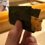 鮨 あらい - 平貝磯辺焼き