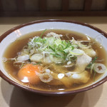 そばの神田 東一屋 - ニクソバビンボー！  
      肉そば＋生たまご！