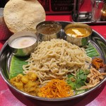 スパイスらぁめん 釈迦 - ミールスつけめん(1180円)