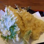 蕎麦喰い処 利めい庵 - 利めい庵 「沙魚（はぜ）天せいろ」