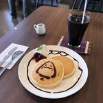 Cafe あるくっちゃ - ホットケーキセット、350円です。