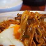 Shibire Noodles Rousokuya - 汁なし担々麺2辛 ＋ 温玉（麺）