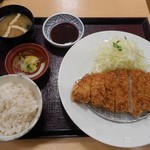 とんかつととろろ膳 かつ麦 - ロースかつランチ 2019.4