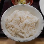 とんかつととろろ膳 かつ麦 - ご飯 2019.4