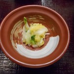 とんかつととろろ膳 かつ麦 - 香の物 2019.4