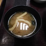 とんかつととろろ膳 かつ麦 - 味噌汁 2019.4