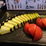 魚BAR 一歩 - 水ナスとトマト