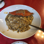 中華料理 龍鳳酒家 - 渡り蟹餡かけ炒飯 ￥1,000-