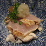 本濱 - とらふぐの炙り ふぐの煮凝りと2