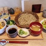 そば割烹 よいん - 「海老と穴子の天丼と蕎麦のセット」＋サラダ