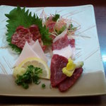 菅乃屋 - 特選馬刺し盛合せ