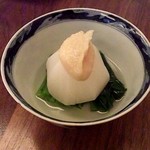 蕎麦 たじま - 蕪の柚子味噌乗せ