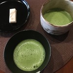 たてしな藍 - 食後の抹茶