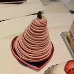 ロビーラウンジ - ストロベリーモンブラン