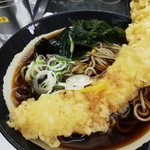 日栄軒 - アナゴ天そば￥550　バードアイアングル