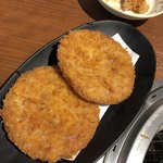 焼肉はせ川 - ハムカツ。