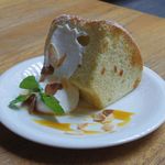 イデーカフェ パルク - バナナシフォンケーキ