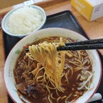 中華そば　やまきょう - 麺のリフトアップ