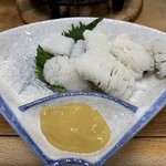 すき焼･鍋物 なべや - 【2019.5.16】ハモ湯引き550円