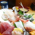 にし与 - 刺身盛り合せ定食2300円