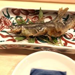 はらまさ - 手前の緑色は蓼酢